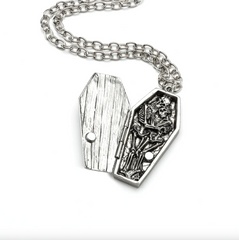 Til Death Coffin Pendant Necklace