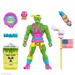 Toxic Crusaders: 7" Ultimate Toxie Glow in The Dark Collectible Action Figure w/ Gooey Slime