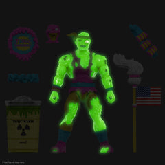 Toxic Crusaders: 7" Ultimate Toxie Glow in The Dark Collectible Action Figure w/ Gooey Slime