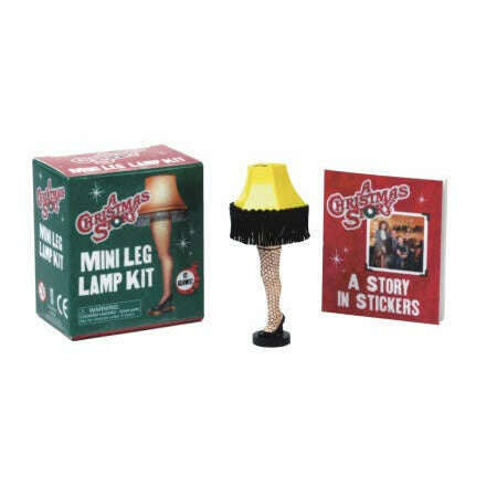 A Christmas Story Mini Light Up Leg Lamp w/ Sticker Book