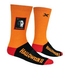 Halloween Patch Men's Crew Sideways Socks