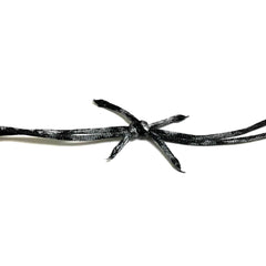 Actor-Safe Imitation Metal Barbed Wire 12ft - BLACK