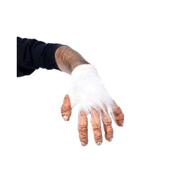 Albino Creepy White Gorilla Hand Gloves