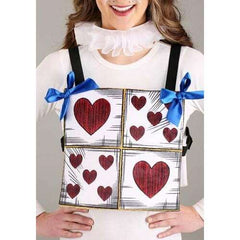 Alice in Wonderland White Rabbit Costume Kit w/ Ears, Clock & Queen Cards Chest Plate