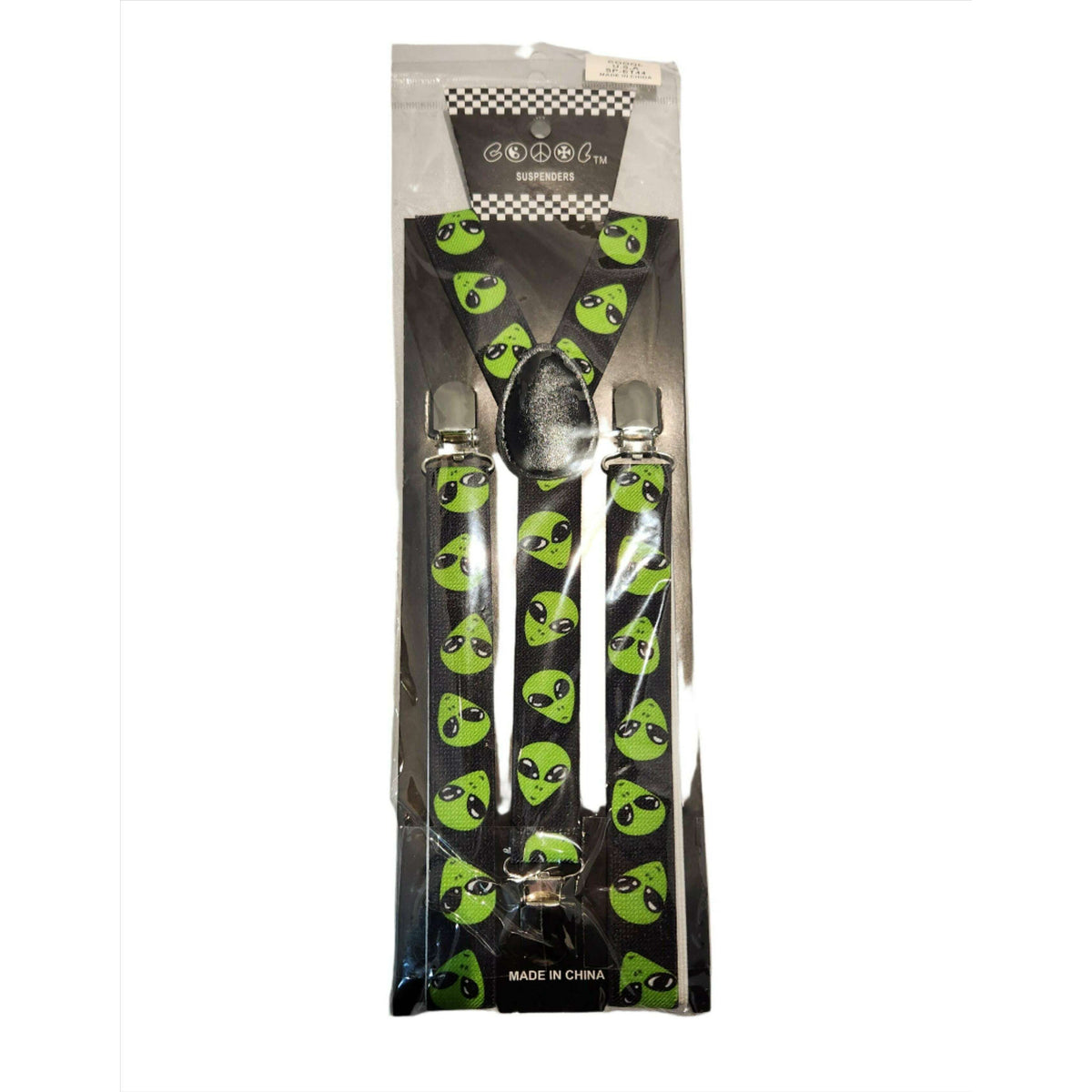 Alien Print Suspenders