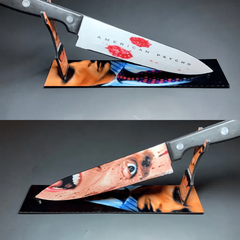 American Psycho Kitchen Knife with Stand