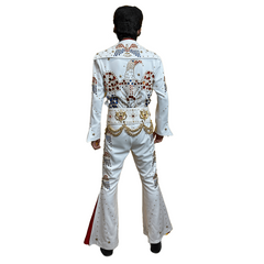 Authentic Professional Elvis Adult Costume w/ Rhinestones & Belt