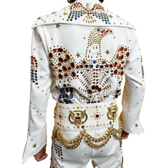 Authentic Professional Elvis Adult Costume w/ Rhinestones & Belt