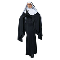 Bad Habit Nun Adult Costume with Black Face Covering