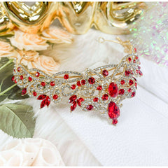 Baroque Bow Ruby Tiara