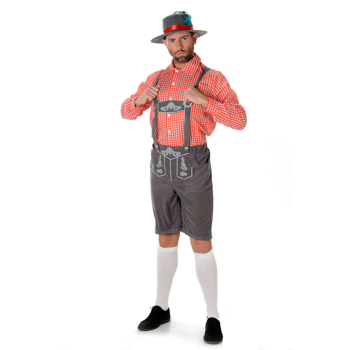 Bavarian Alpine Man Coral Octoberfest Deluxe Adult Costume