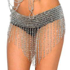 Beaded Fringe Stretchy Rave Belt