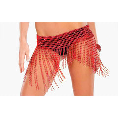 Beaded Fringe Stretchy Rave Belt