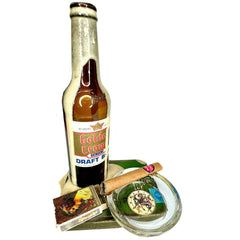 Beer Bottle with Glass Coaster Stage Prop