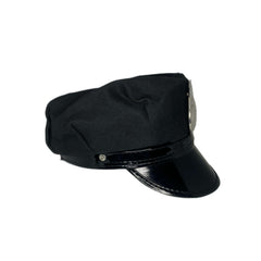 Black Cop Badge Hat