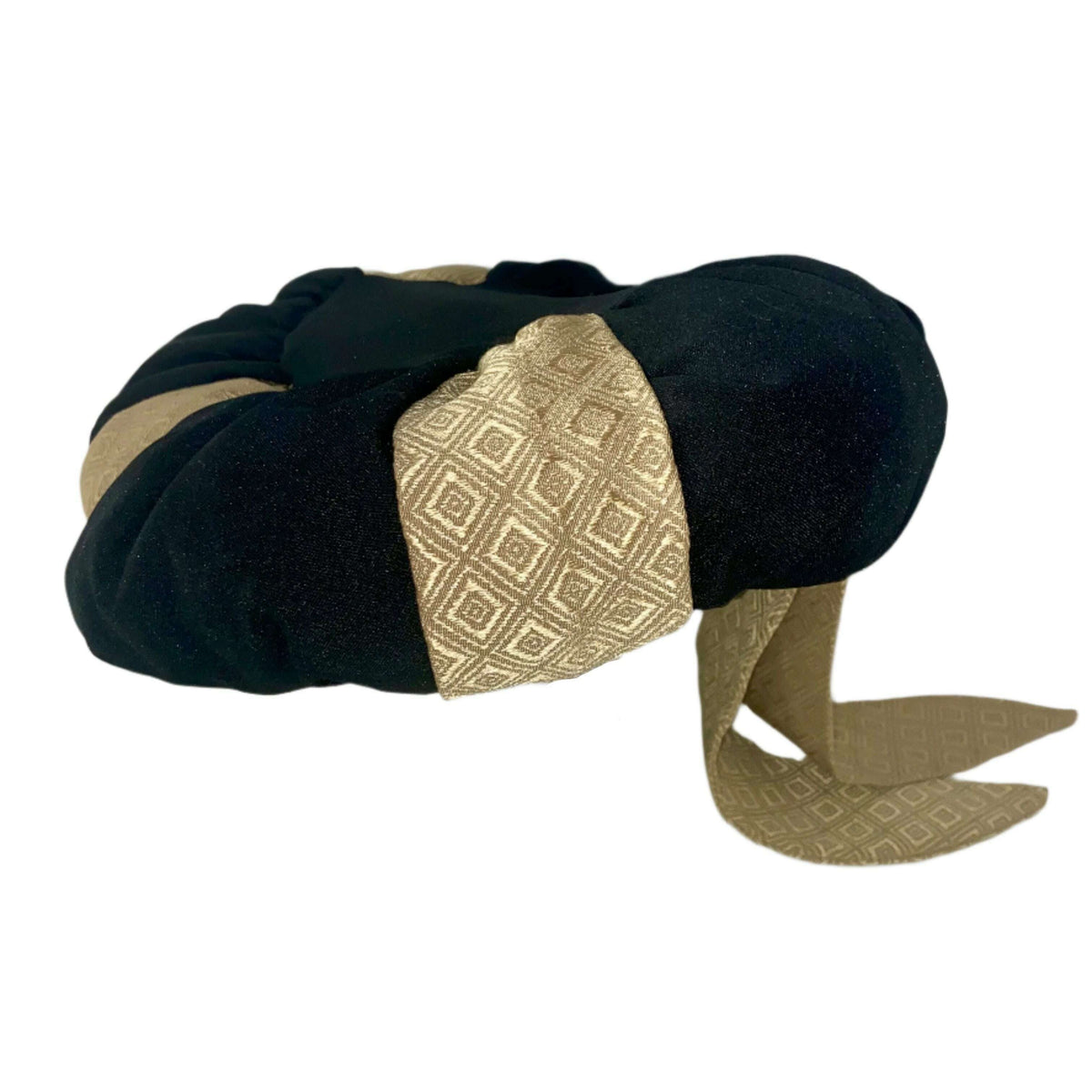 Black & Gold Chaperon Hat