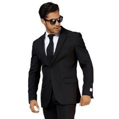 OppoSuits Black Knight Three Piece Suit