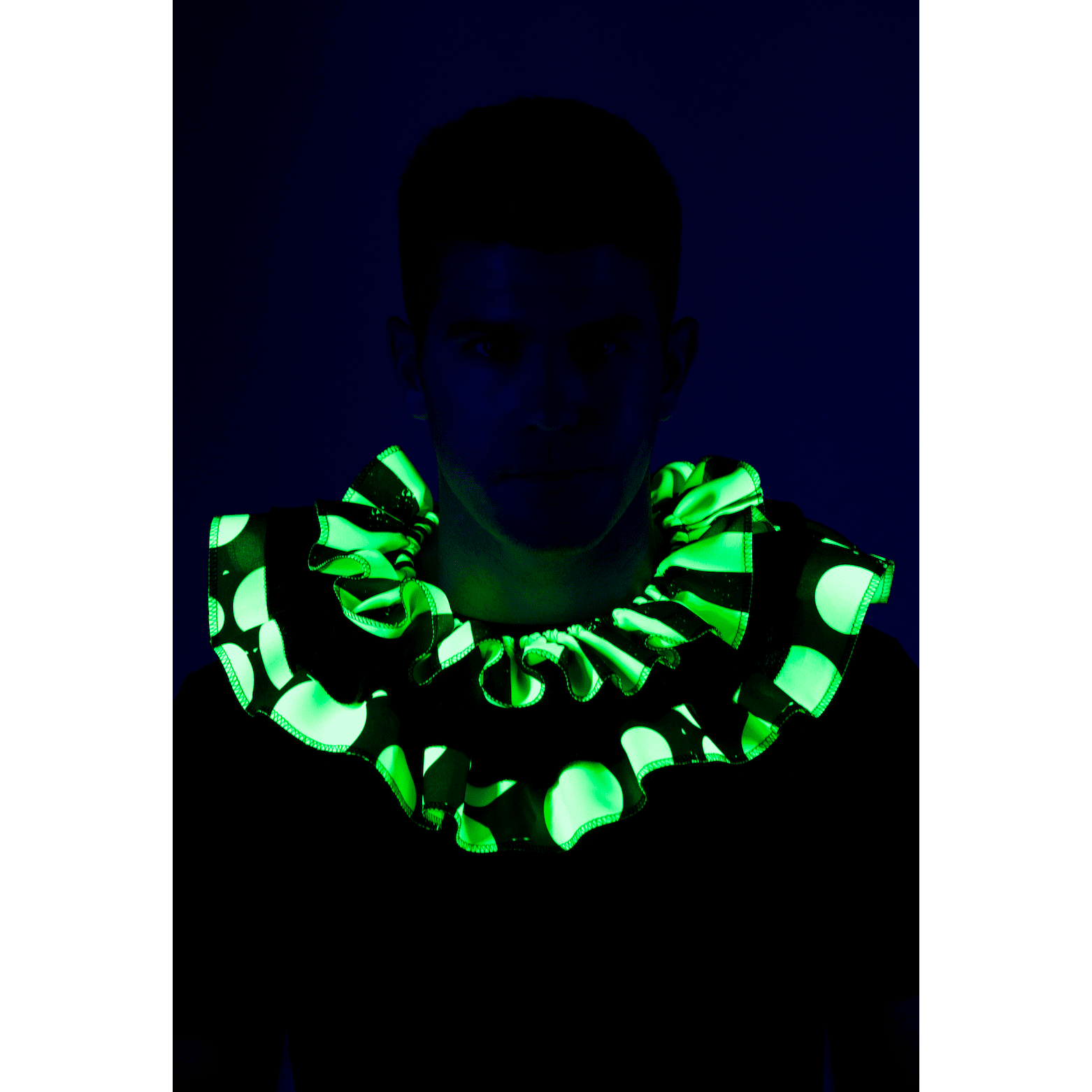 Blacklight Reactive Clown Collar