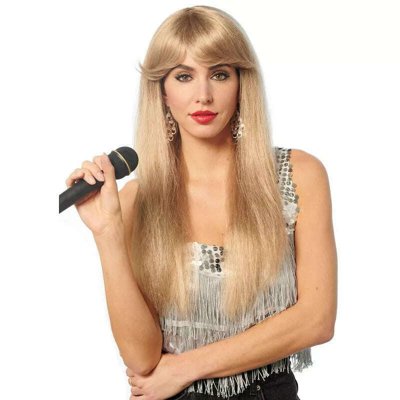 Blonde Pop Star Adult Wig