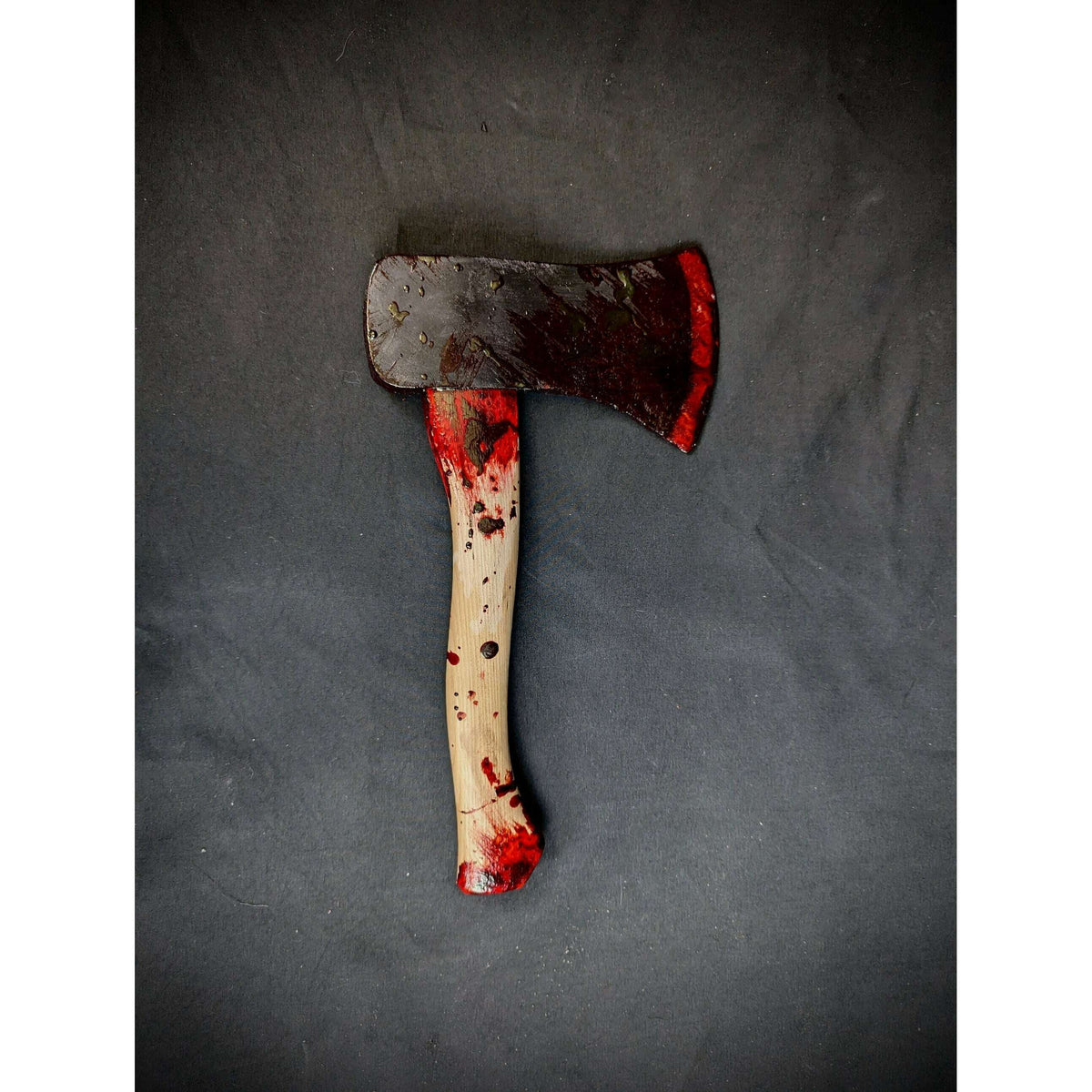 Bloodstained Wooden Lumberjack Hatchet Prop