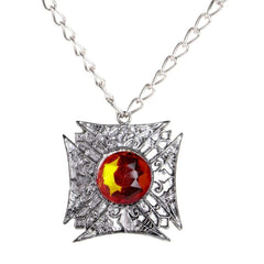 Bloodsucking Silver Vampire Necklace