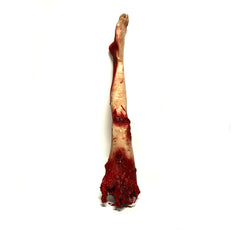 Bloody Severed Leg Flexible Foam Rubber Special Effects Prop