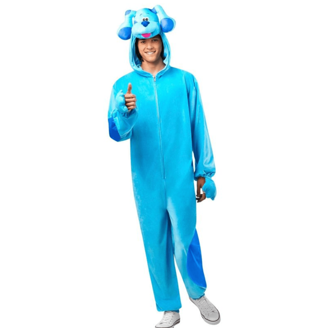 Blue's Clues & You Blue Adult Onesie Costume