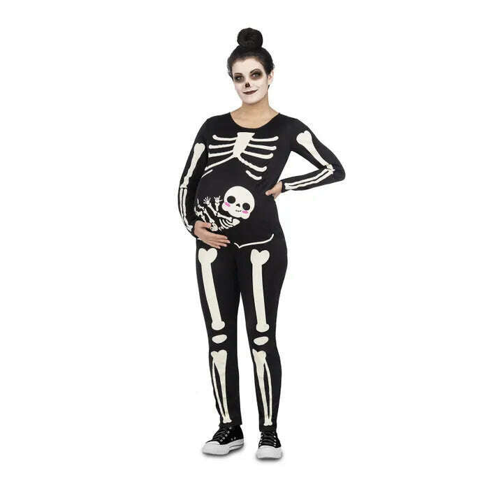 Bone to be Wild: Skeleton Mom Maternity Costume