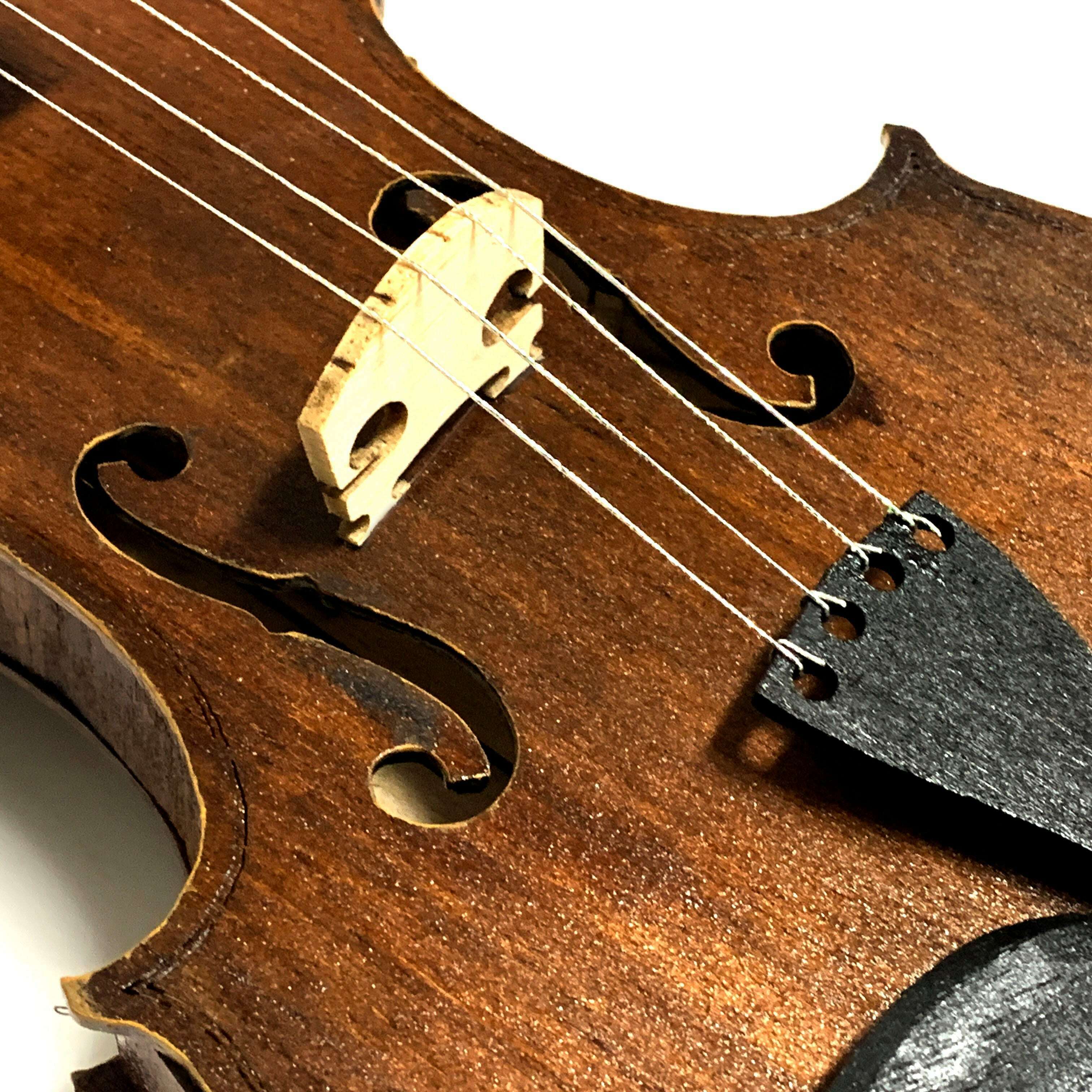 Breakaway Balsa Violin Smashable Stunt Prop - WALNUT