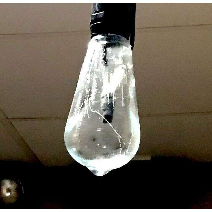 Breakaway Edison Filament Teardrop Light Bulb Prop