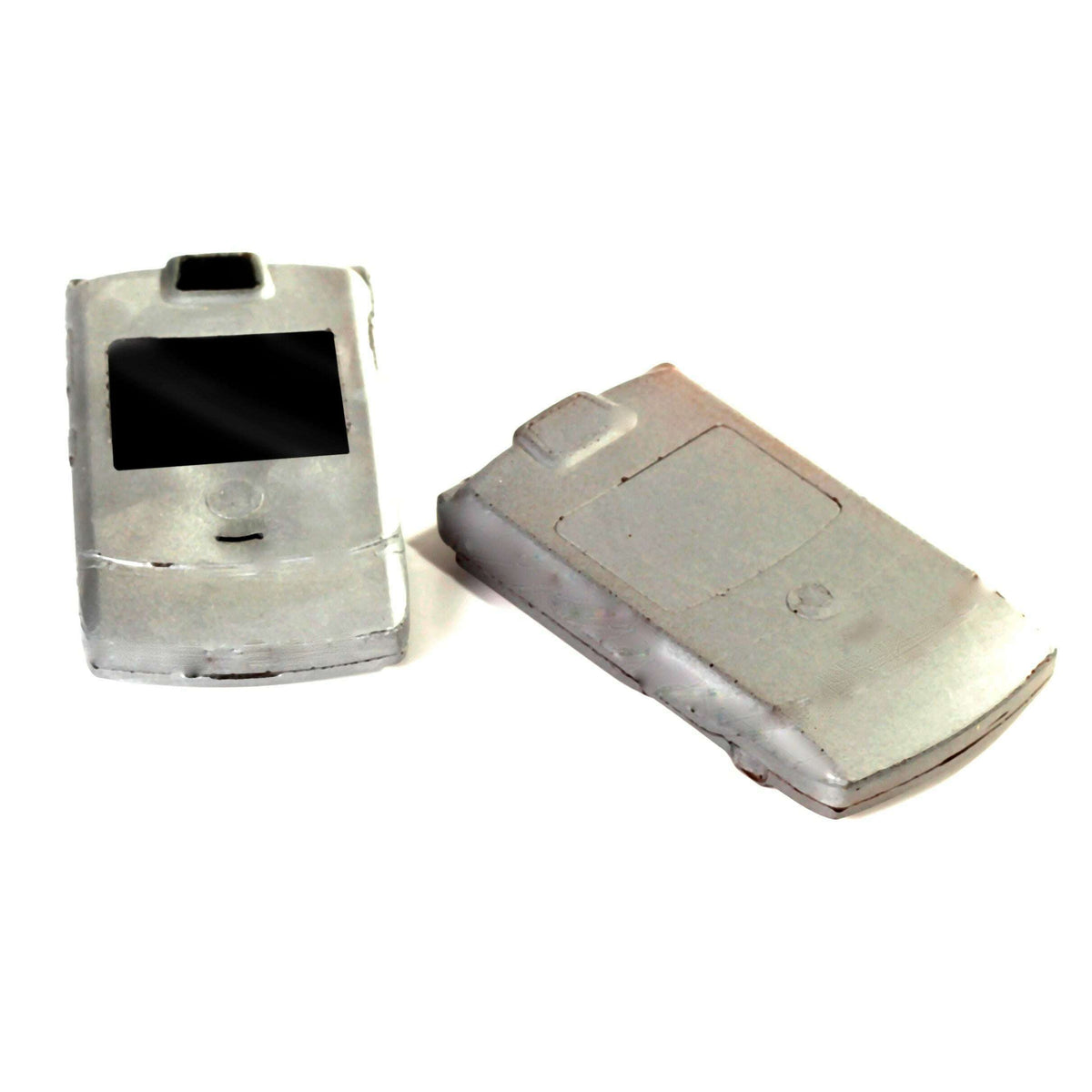 Breakaway Plastic 2005 Series Flip Cell Phone - BLACK / SILVER