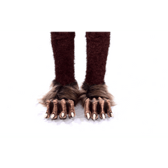 Brown Animal Claw Feet Shoe Covers