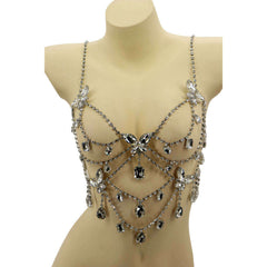 Butterfly and Gemstones Chain Body Harness