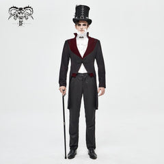 Splattered Victorian Gothic Tailed Jacket