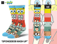 Spongebob Mashup Men's Crew Socks