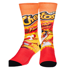 Cheetos Flamin' Hot Logo Crew Length Socks