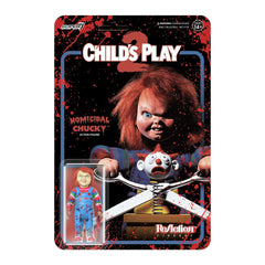 Child's Play 2: 2.75" Blood Splatter Chucky ReAction Collectible Action Figure w/ Bloody Knife