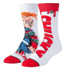 Chucky's Revenge Crew Length Mix Match Knit Socks