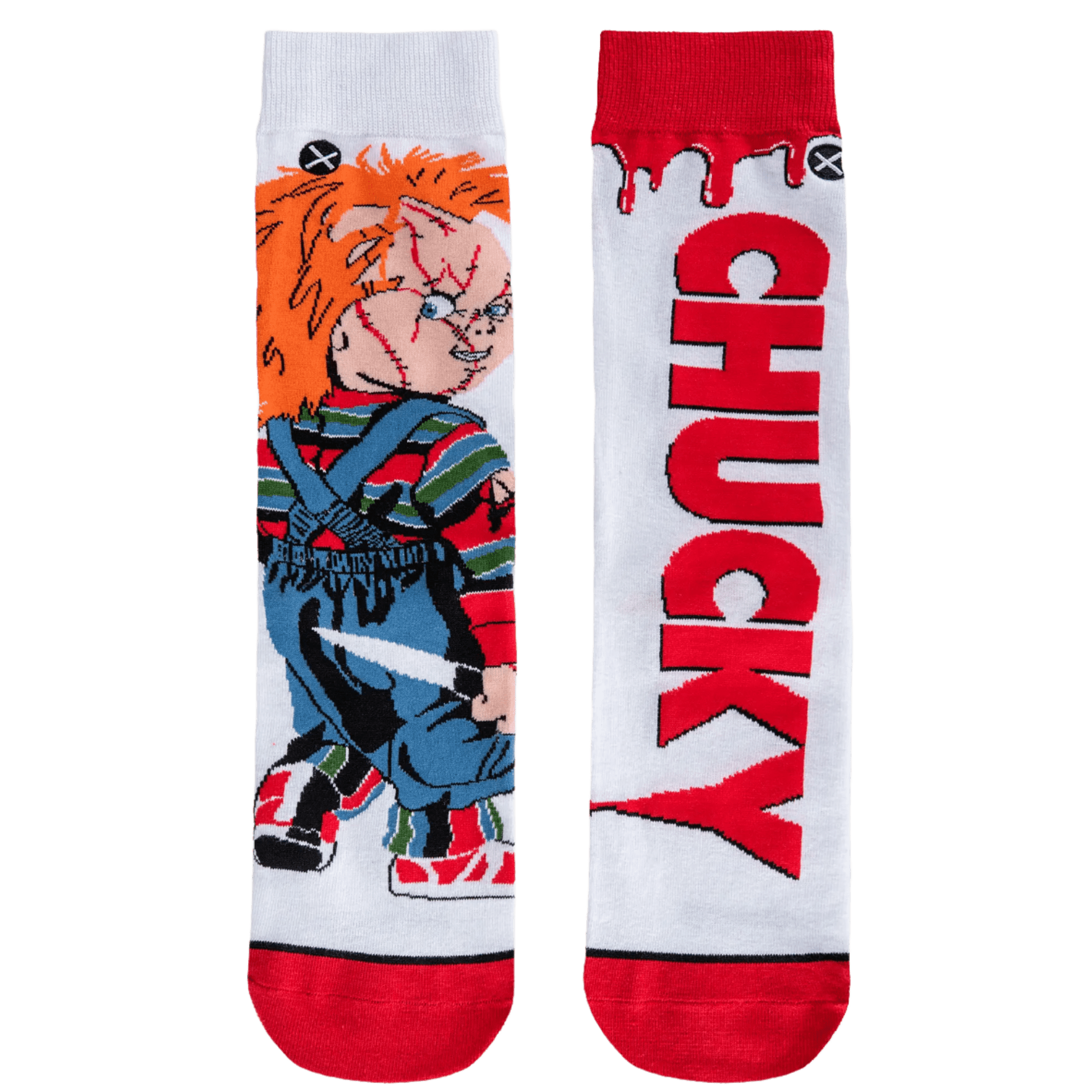 Chucky's Revenge Crew Length Mix Match Knit Socks