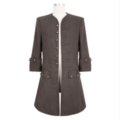 Classic Brown Swashbuckler Pirate Frock Coat