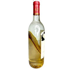 Clear Wine Bottle Stage Prop with Fake Liquid