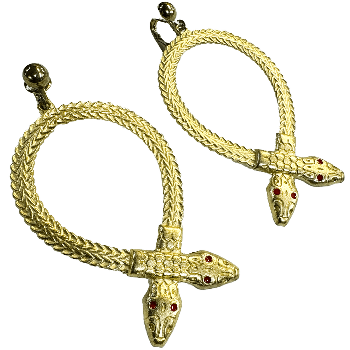 Cleopatra Snake Earrings