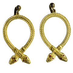 Cleopatra Snake Earrings