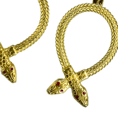 Cleopatra Snake Earrings