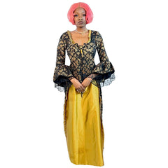 Colonial Black & Gold Luxurious Women's Costume