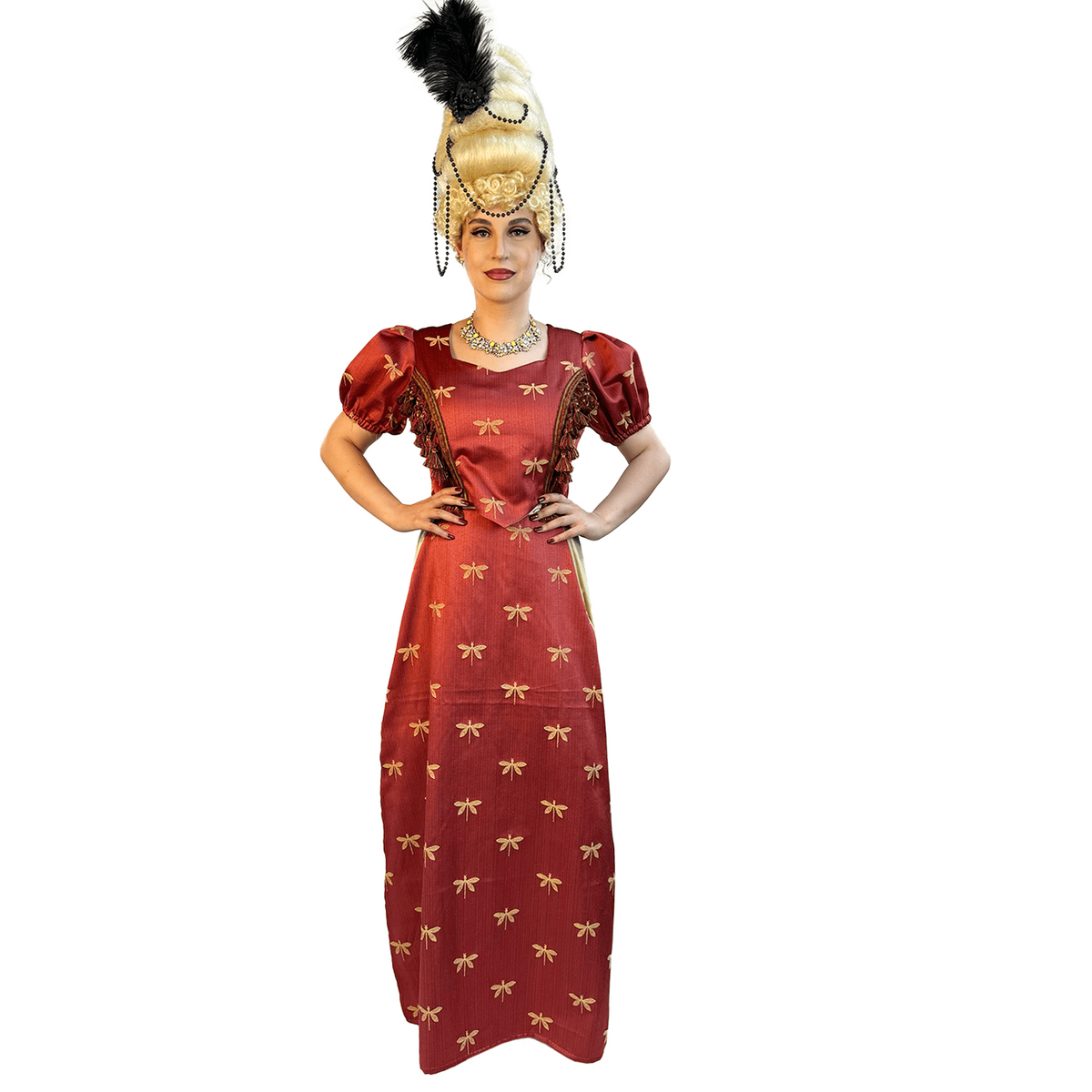 Colonial Fancy Red Lady Alma Adult Costume