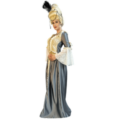 Colonial Lady Lucia Grey/Gold Women's Costume