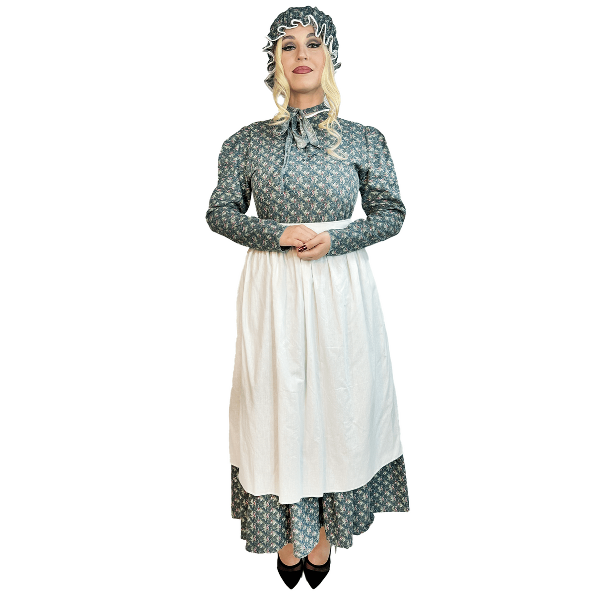 Colonial Middle Class Simple Floral Women's Costume