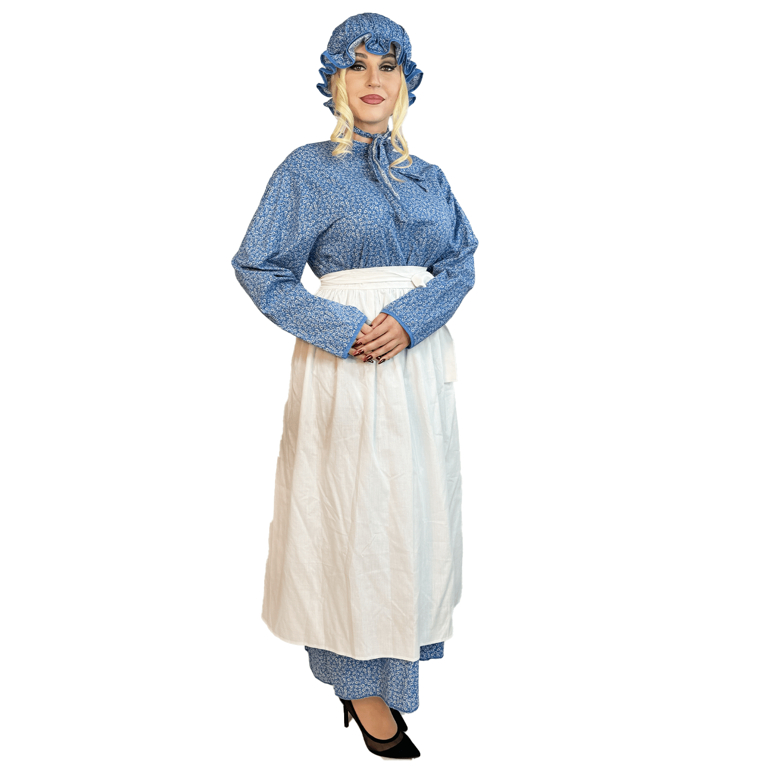 Colonial Middle Class Simple Floral Women's Costume