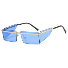 Cool Rectangle Metal Bar Sunglasses